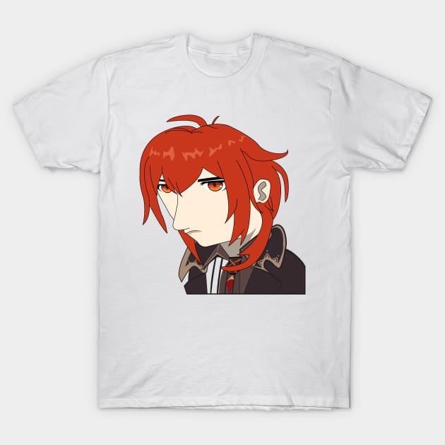 Deluk (Genshin Impact Diluc) T-Shirt by TowaCat